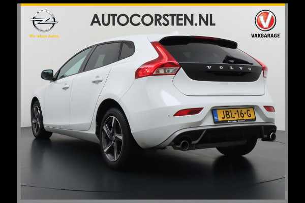 Volvo V40 2.0T Dual-Ecc Pdc 16" Licht-Regensensor Cruise Bluetooth Momentum Autonomous Emergency Braking Brake Assist System Privacy Glas Isofix  1500kg Trekvermogen! hoofdsteunen anti-whiplash Bots herkenning systeem EURO6
