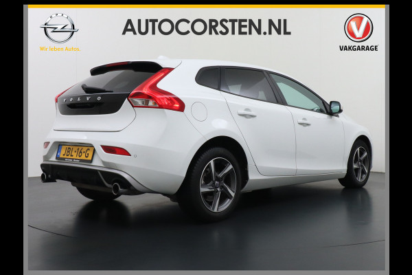Volvo V40 2.0T Dual-Ecc Pdc 16" Licht-Regensensor Cruise Bluetooth Momentum Autonomous Emergency Braking Brake Assist System Privacy Glas Isofix  1500kg Trekvermogen! hoofdsteunen anti-whiplash Bots herkenning systeem EURO6