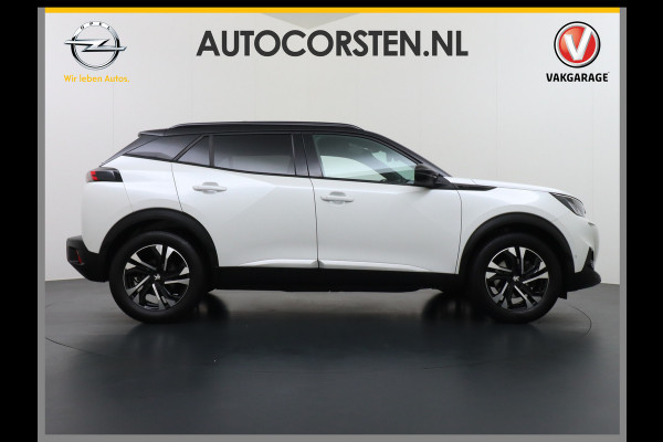 Peugeot e-2008 EV50kWh Panorama-Schuif/kanteldak Allure 3D-Virtual Cockpit Apple Carplay/Android Auto Navi Ecc Cruise Control Pdc 1/2 Leer Draadloos GSM laden Led Regen-Lichtsensor DAB Verkeersbord detectie Zeer compleet! 45.000 nieuw!