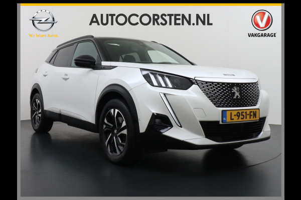 Peugeot e-2008 EV50kWh Panorama-Schuif/kanteldak Allure 3D-Virtual Cockpit Apple Carplay/Android Auto Navi Ecc Cruise Control Pdc 1/2 Leer Draadloos GSM laden Led Regen-Lichtsensor DAB Verkeersbord detectie Zeer compleet! 45.000 nieuw!