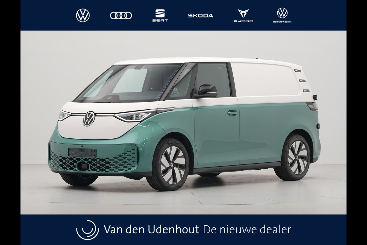Volkswagen ID. Buzz Cargo Anniversary Edition 79 kWh 210kW 286PK Two Tone Wit/Mintgroen