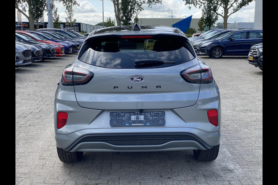 Ford Puma 1.0 EcoBoost Hybrid ST-Line X 155pk Automaat | Panoramadak | Afneembare trekhaak | Winter Pack | Adaptive cruise control | 360 graden camera | Bang&Olufsen | Elektrsiche achterklep | Matrix LED