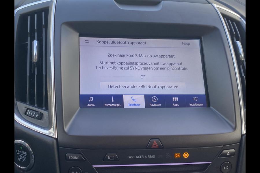Ford S-Max 2.5 FHEV 5p Vignale 190pk | Full LED | SONY SYNC 3 Navigatie | Stoelverwarmingen en Koeling | Adaptieve Cruise | BLIS | 1.700kg Trekgewicht