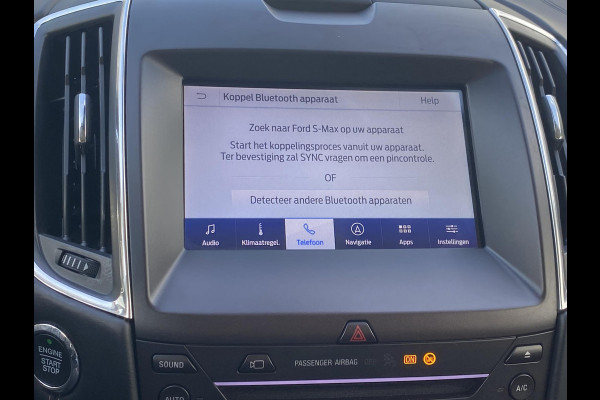 Ford S-Max 2.5 FHEV 5p Vignale 190pk | Full LED | SONY SYNC 3 Navigatie | Stoelverwarmingen en Koeling | Adaptieve Cruise | BLIS | 1.700kg Trekgewicht