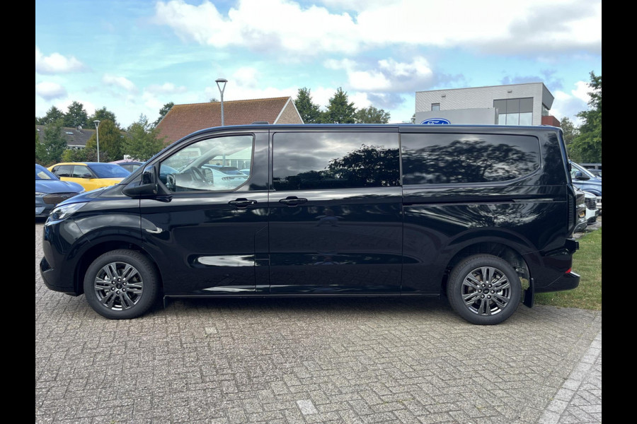 Ford Transit Custom 320 2.5 PHEV L2H1 Limited DC | SCI | 233pk | Dubbele Cabine | Dubbele zijschuifdeur | 12-weg verstel- en verwarmbare AGR Stoelen | Inklapbare trekhaak | 17 inch lichtmetalen velgen | Driver Assistance Pack Premium  | Verwarmbaar stuurwiel | Bekleding zijwand en achterdeuren (volledig) | PRIJS EX. BTW INCL. BPM