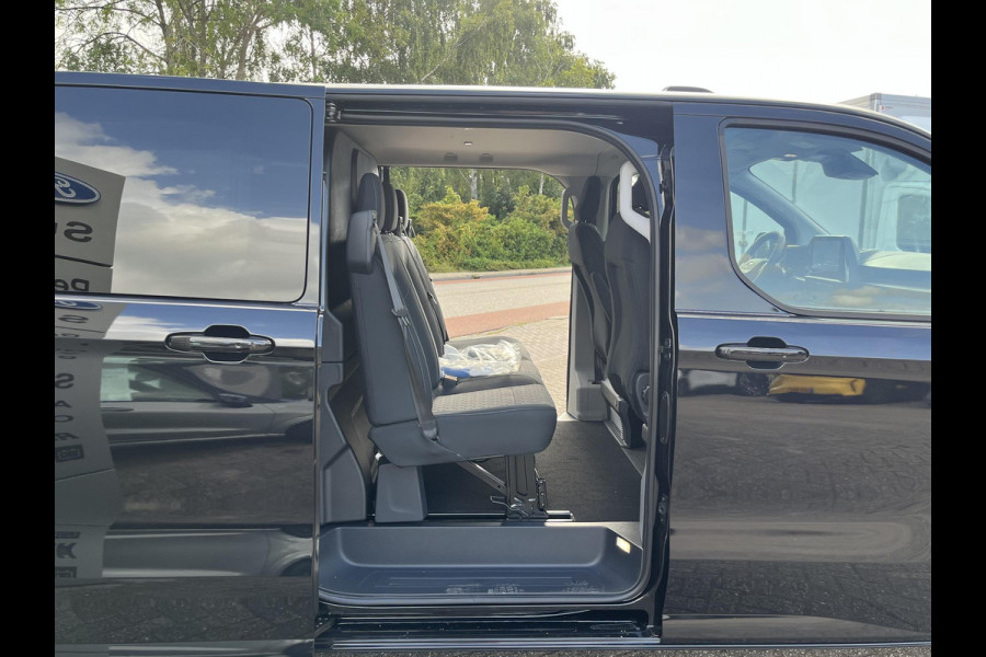 Ford Transit Custom 320 2.5 PHEV L2H1 Limited DC | SCI | 233pk | Dubbele Cabine | Dubbele zijschuifdeur | 12-weg verstel- en verwarmbare AGR Stoelen | Inklapbare trekhaak | 17 inch lichtmetalen velgen | Driver Assistance Pack Premium  | Verwarmbaar stuurwiel | Bekleding zijwand en achterdeuren (volledig) | PRIJS EX. BTW INCL. BPM
