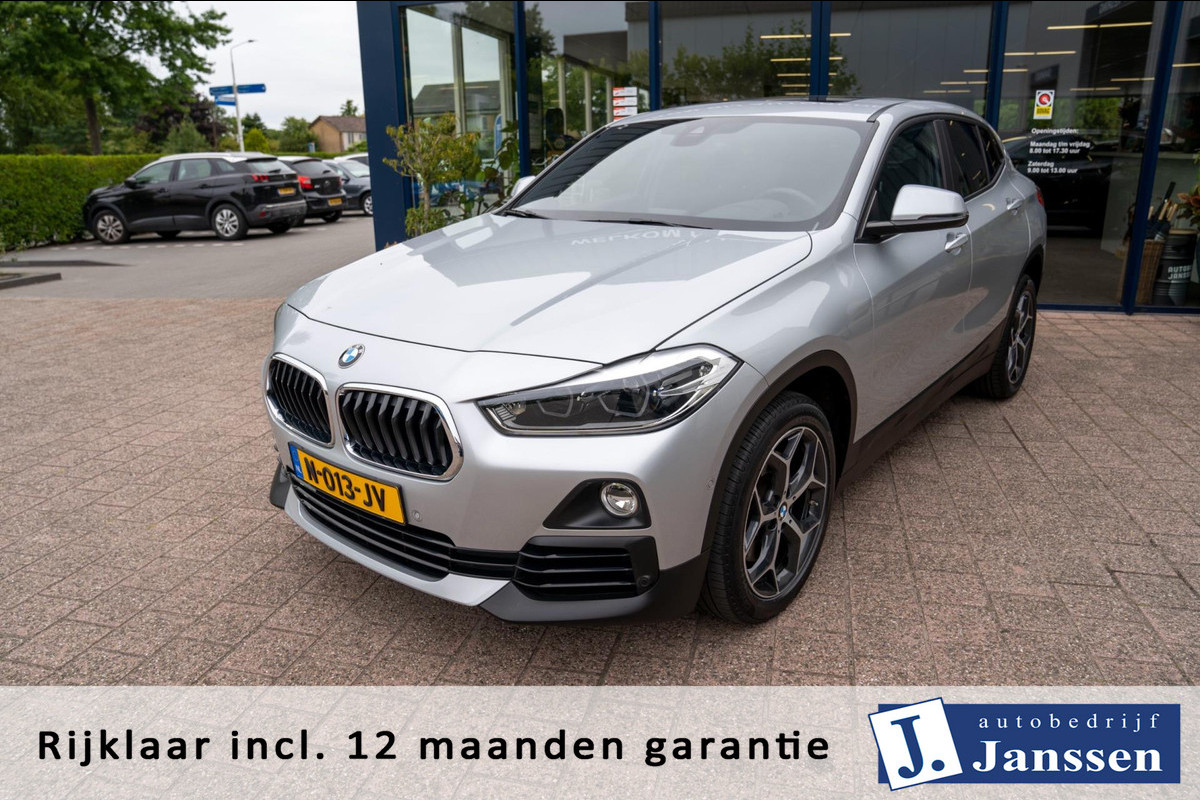 BMW X2 SDrive20i High Executive | Prijs rijklaar incl. 12 mnd garantie | Lmv Panodak Pdc Navi Clima Bluetooth Stoelverw