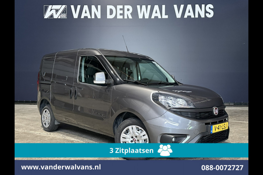 Fiat Dobló Cargo 1.3 MJ L1H1 Euro6 Airco | 3-Zits | Camera | Navigatie | Cruisecontrol | Parkeersensoren | Zijdeur, bijrijdersbank