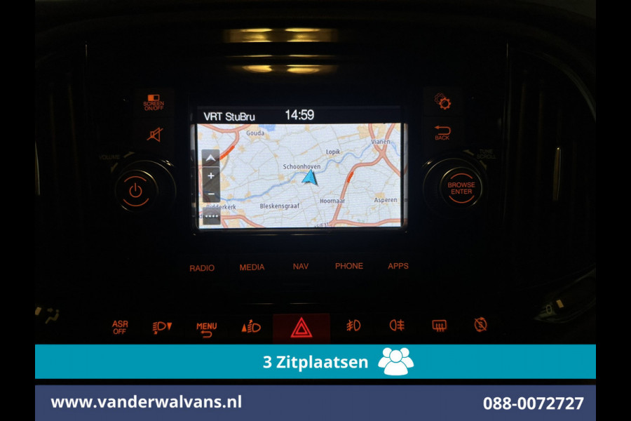 Fiat Dobló Cargo 1.3 MJ L1H1 Euro6 Airco | 3-Zits | Camera | Navigatie | Cruisecontrol | Parkeersensoren | Zijdeur, bijrijdersbank