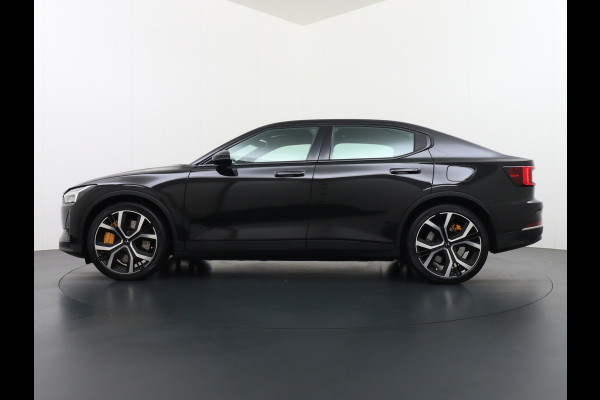 Polestar 2 78kWh 408PK PERFORMANCE 0-100 4,7sec. SOH 92,82% Long Range Trekhaak Pano-dak Elektr.Stoel+verwarmd Stuurverward (semi-)-AutoPil Google-Android® Navi 360°Camera Elek.Achterklep PDC-a+v Performance-Ophanging Premium-Audio Active-Grille Keyless LEDParkeerassist auto 1.500KG Trekgewicht! 1e Eigenaar 3fase 11kw thuis laden