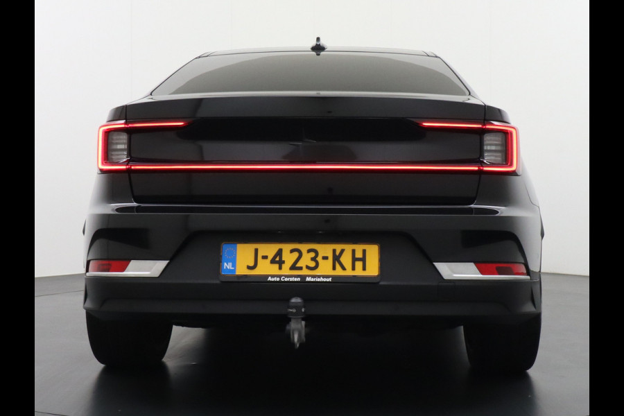 Polestar 2 78kWh 408PK PERFORMANCE 0-100 4,7sec. SOH 92,82% Long Range Trekhaak Pano-dak Elektr.Stoel+verwarmd Stuurverward (semi-)-AutoPil Google-Android® Navi 360°Camera Elek.Achterklep PDC-a+v Performance-Ophanging Premium-Audio Active-Grille Keyless LEDParkeerassist auto 1.500KG Trekgewicht! 1e Eigenaar 3fase 11kw thuis laden