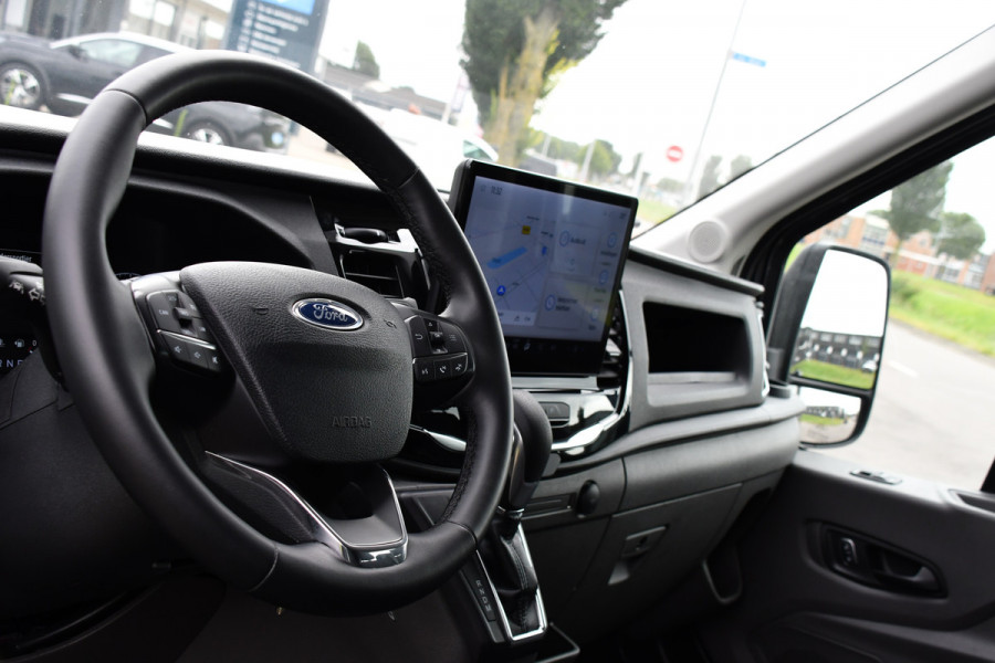 Ford Transit 350 2.0 TDCI L3H2 DC Raptor Grill Cruise, Camera, Carplay, Automaat, Sensoren, Trekhaak, NAVI, Multimedia, Uniek!