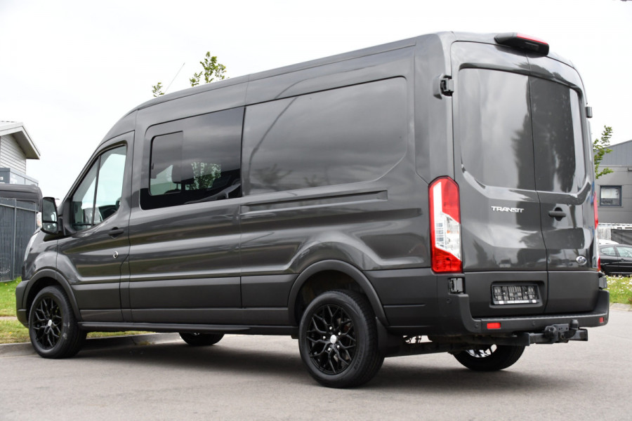 Ford Transit 350 2.0 TDCI L3H2 DC Raptor Grill Cruise, Camera, Carplay, Automaat, Sensoren, Trekhaak, NAVI, Multimedia, Uniek!