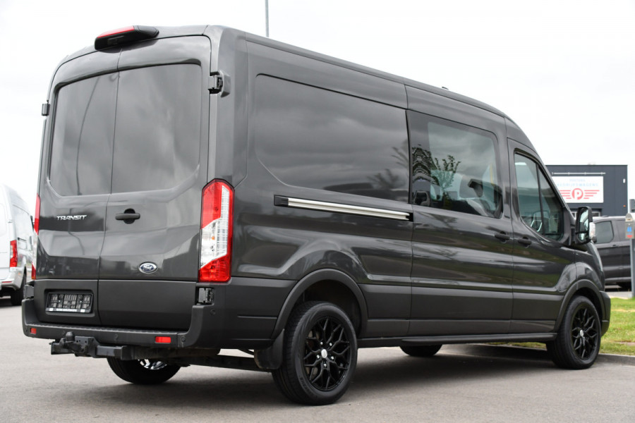 Ford Transit 350 2.0 TDCI L3H2 DC Raptor Grill Cruise, Camera, Carplay, Automaat, Sensoren, Trekhaak, NAVI, Multimedia, Uniek!