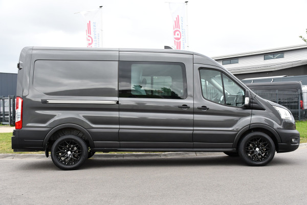 Ford Transit 350 2.0 TDCI L3H2 DC Raptor Grill Cruise, Camera, Carplay, Automaat, Sensoren, Trekhaak, NAVI, Multimedia, Uniek!