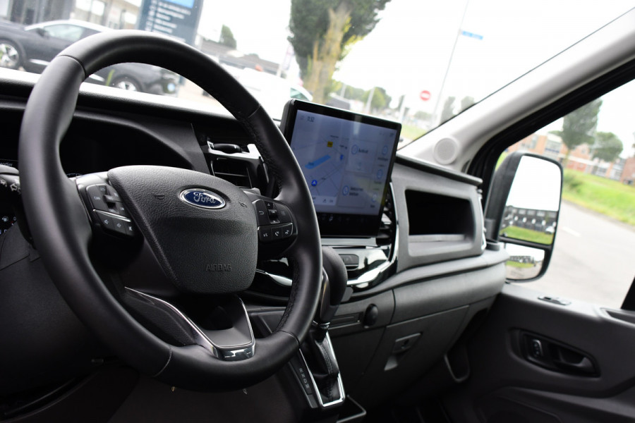 Ford Transit 350 2.0 TDCI L3H2 DC Raptor Grill Cruise, Camera, Carplay, Automaat, Sensoren, Trekhaak, NAVI, Multimedia, Uniek!
