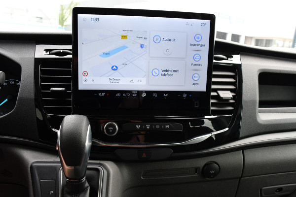 Ford Transit 350 2.0 TDCI L3H2 DC Raptor Grill Cruise, Camera, Carplay, Automaat, Sensoren, Trekhaak, NAVI, Multimedia, Uniek!