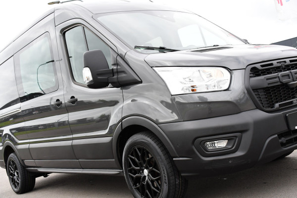Ford Transit 350 2.0 TDCI L3H2 DC Raptor Grill Cruise, Camera, Carplay, Automaat, Sensoren, Trekhaak, NAVI, Multimedia, Uniek!
