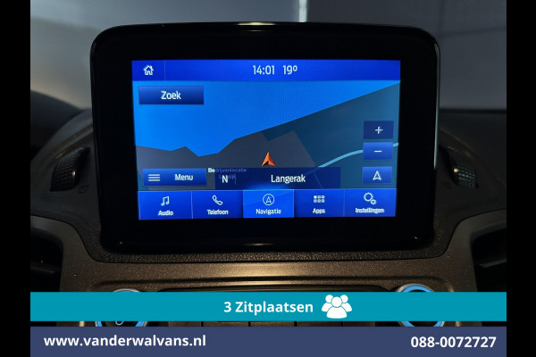 Ford Transit Connect 1.5 EcoBlue 101pk L1H1 Inrichting Euro6 Airco | 3-Zits | Camera | Navigatie | Apple Carplay | Android Auto Cruisecontrol, Parkeersensoren, Verwarmde voorruit, bijrijdersbank