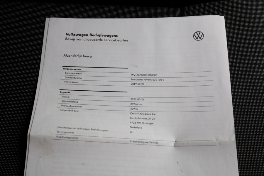 Volkswagen Transporter 2.0 TSI 150pk Benzine L2H3 Trendline Airco/Camera/Camper? BPM-VRIJ 03-2019