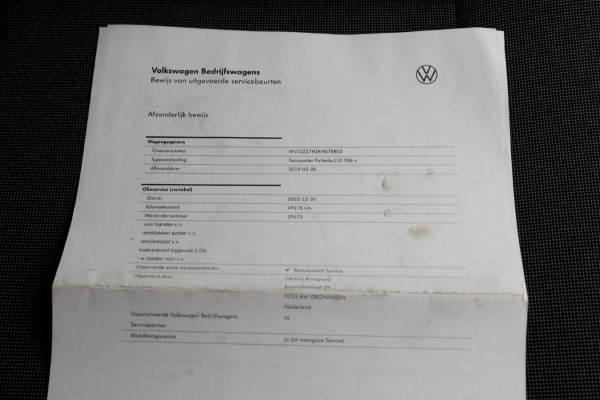 Volkswagen Transporter 2.0 TSI 150pk Benzine L2H3 Trendline Airco/Camera/Camper? BPM-VRIJ 03-2019