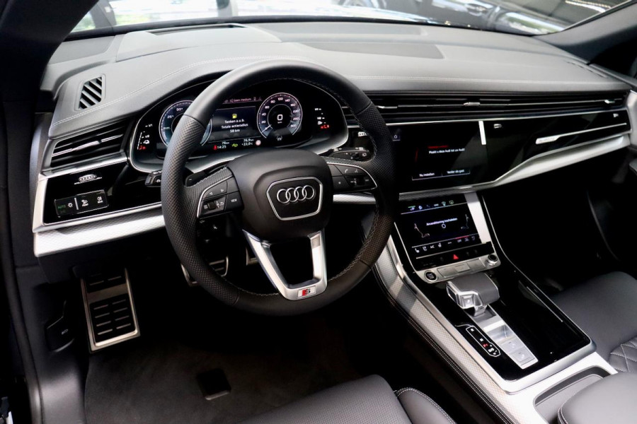 Audi Q8 55 TFSIe Q 4Wstur|PANO|RS zetels|TrkHk|VOL
