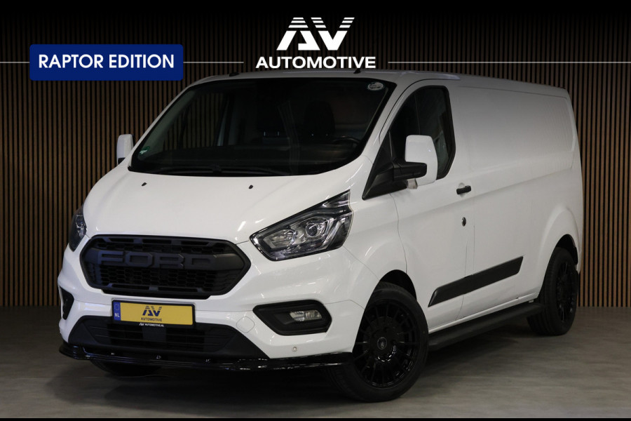 Ford Transit Custom 340 2.0 TDCI 190 PK L2H1 | Raptor Edition | Blind Spot | Bi-Xenon | Navigatie | Camera | CarPlay | 3-Zitter | DAB | Cruise control | PDC V+A | LED | Nieuwe APK | Dealer onderhouden