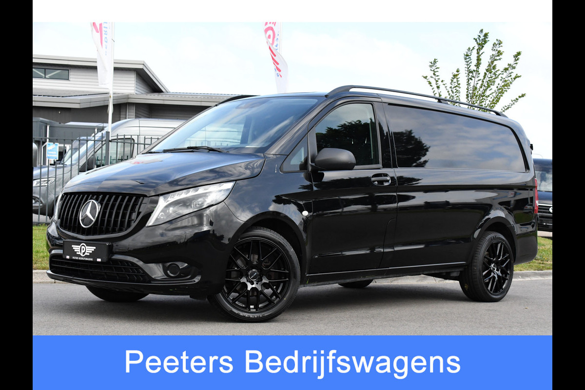 Mercedes-Benz Vito 116 CDI L2 Black Edition Cruise, Camera, Carplay, 164pk, Automaat, Sensoren, Trekhaak, Multimedia, LED, Stoelverwarming, Uniek!