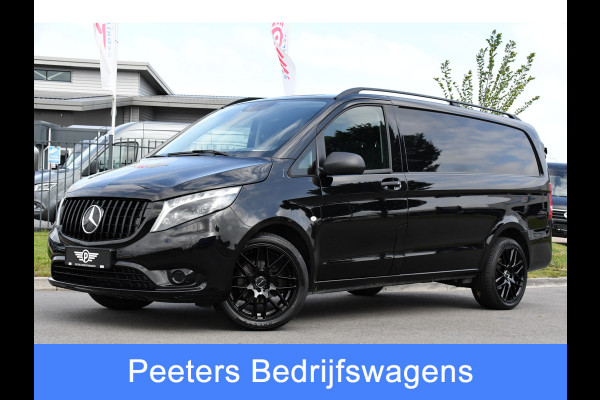 Mercedes-Benz Vito 116 CDI L2 Black Edition Cruise, Camera, Carplay, 164pk, Automaat, Sensoren, Trekhaak, Multimedia, LED, Stoelverwarming, Uniek!