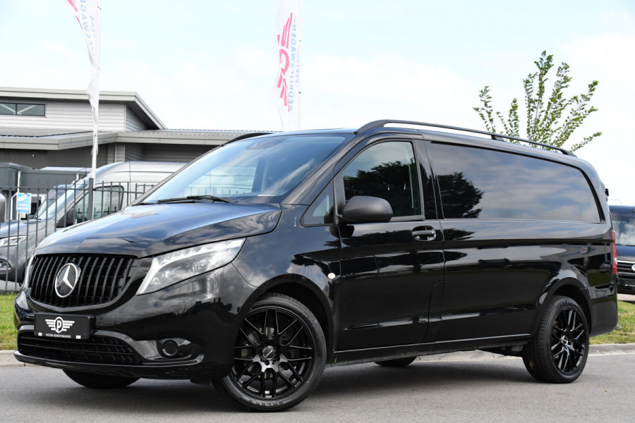 Mercedes-Benz Vito 116 CDI L2 Black Edition Cruise, Camera, Carplay, 164pk, Automaat, Sensoren, Trekhaak, Multimedia, LED, Stoelverwarming, Uniek!