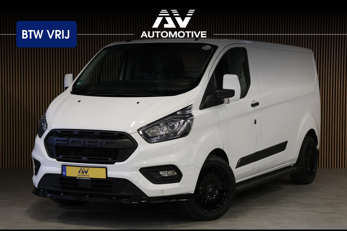 Ford Transit Custom 320 2.0 TDCI 190 PK L2H1 | Raptor Edition | BTW / BPM Vrij | Marge | Camera | CarPlay | Trekhaak | 3-Zitter | DAB | Cruise control | PDC V+A | LED | Nieuwe APK | Dealer onderhouden