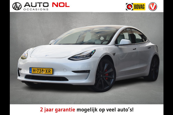 Tesla Model 3 Performance AWD 75 kWh | Autopilot | 461pk | Leder | 19''