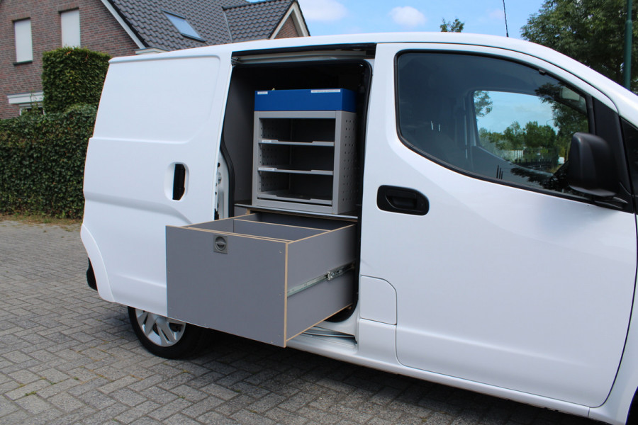 Nissan E-NV200 Optima 40 kWh ✓ snellader ✓ 1e eigenaar ✓  koopaccu ✓ kasten inbouw