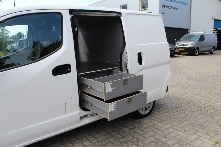 Nissan E-NV200 Optima 40 kWh ✓ snellader ✓ 1e eigenaar ✓  koopaccu ✓ kasten inbouw