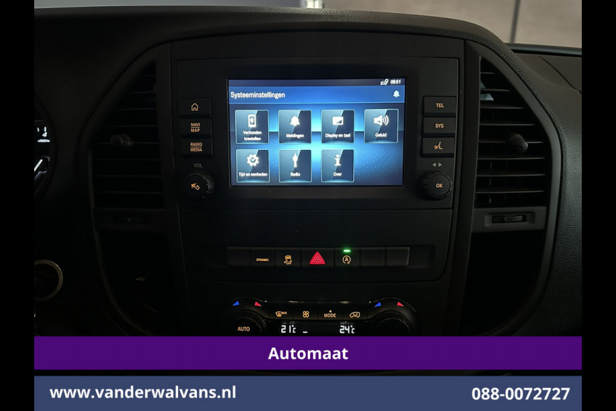 Mercedes-Benz Vito 114 CDI 9G-Tronic Automaat L3H1 Euro6 Fabrieksgarantie Airco | Camera | Apple Carplay | Android Auto Cruisecontrol, 2500kg Trekhaak, Parkeersensoren, Bijrijdersbank