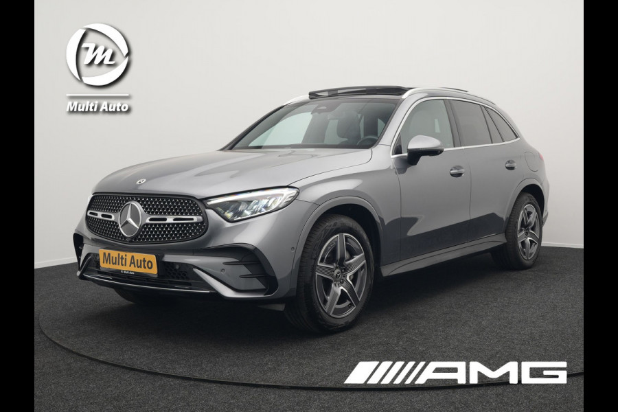 Mercedes-Benz GLC 300e 4MATIC AMG Line Plug In Hybrid 313pk PHEV | Luchtvering | Trekhaak af Fabriek | Panodak | Adaptive Cruise | 4 Wielbesturing | 360 Camera |  Lederen Sportstoelen Massage & Ventilatie |