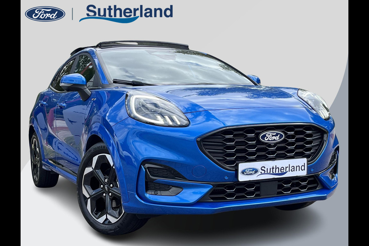 Ford Puma 1.0 EcoBoost Hybrid ST-Line X | SCI | 155pk Automaat | Panoramadak | Afneembare trekhaak | Winter Pack | Adaptive cruise control | 360 graden camera | Bang&Olufsen | Elektrsiche achterklep | Matrix LED | TREKHAKEN BIJ BOSMA Ford Puma 1.0 EcoBoost Hybrid ST-Line X | SCI | 155pk Automaat | Panoramadak | Afneembare trekhaak | Winter Pack | Adaptive cruise control | 360 graden camera | Bang&Olufsen | Elektrsiche achterklep | Matrix LED | TREKHAKEN BIJ BOSMA