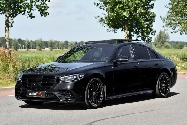 Mercedes-Benz S-Klasse 450 e AMG Line. Nappaleder, 4W sturing, Massage, Koeling, Pano, Softclose, HUD, 360, Burm, Distro+