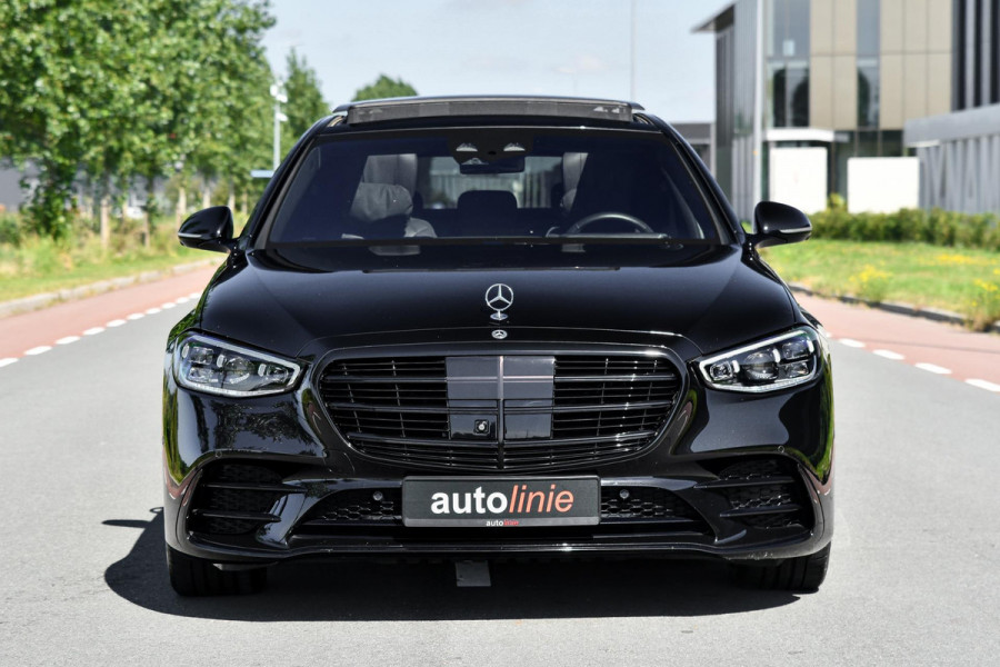 Mercedes-Benz S-Klasse 450 e AMG Line. Nappaleder, 4W sturing, Massage, Koeling, Pano, Softclose, HUD, 360, Burm, Distro+