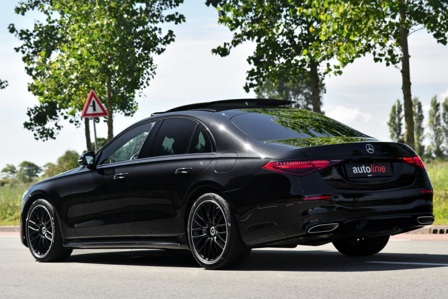 Mercedes-Benz S-Klasse 450 e AMG Line. Nappaleder, 4W sturing, Massage, Koeling, Pano, Softclose, HUD, 360, Burm, Distro+