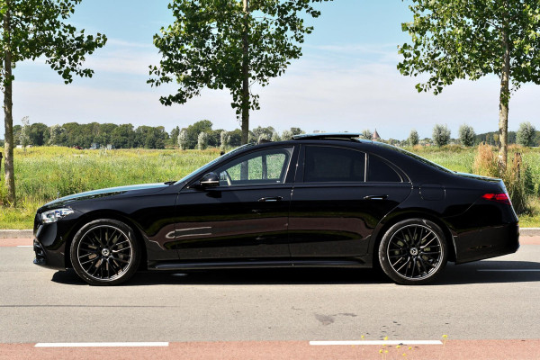 Mercedes-Benz S-Klasse 450 e AMG Line. Nappaleder, 4W sturing, Massage, Koeling, Pano, Softclose, HUD, 360, Burm, Distro+