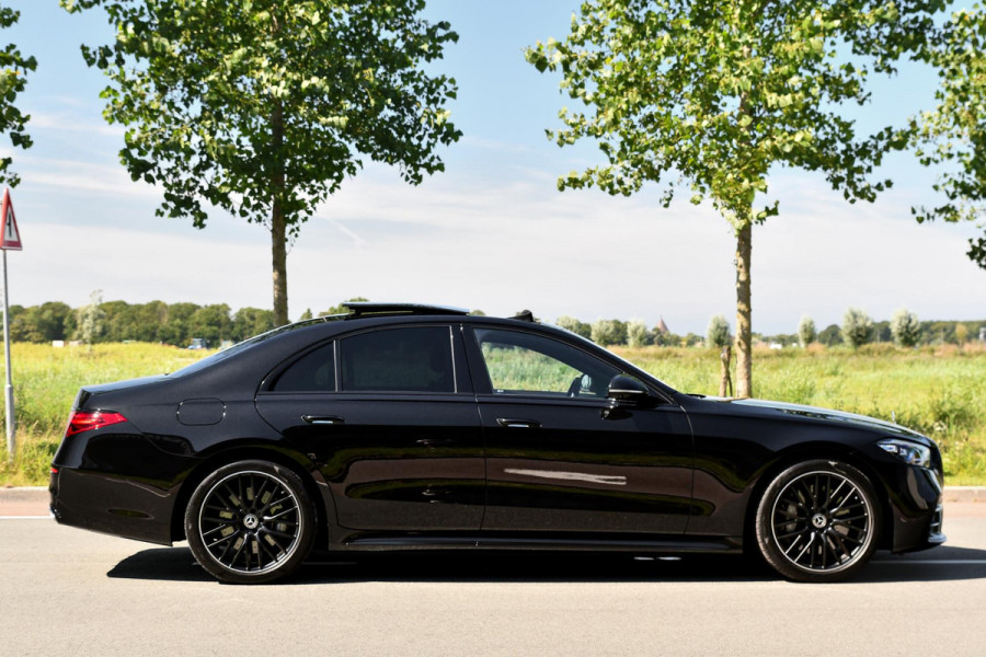 Mercedes-Benz S-Klasse 450 e AMG Line. Nappaleder, 4W sturing, Massage, Koeling, Pano, Softclose, HUD, 360, Burm, Distro+