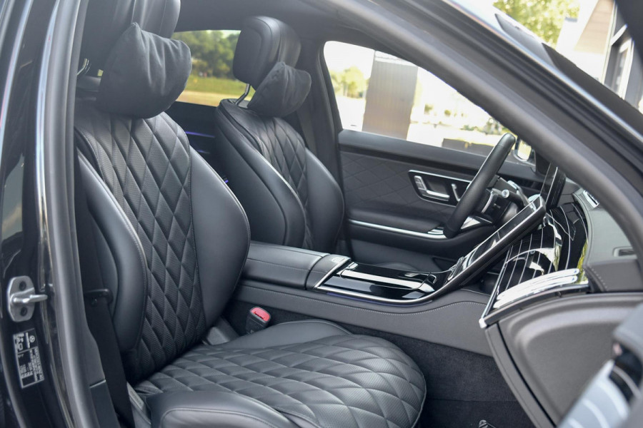Mercedes-Benz S-Klasse 450 e AMG Line. Nappaleder, 4W sturing, Massage, Koeling, Pano, Softclose, HUD, 360, Burm, Distro+