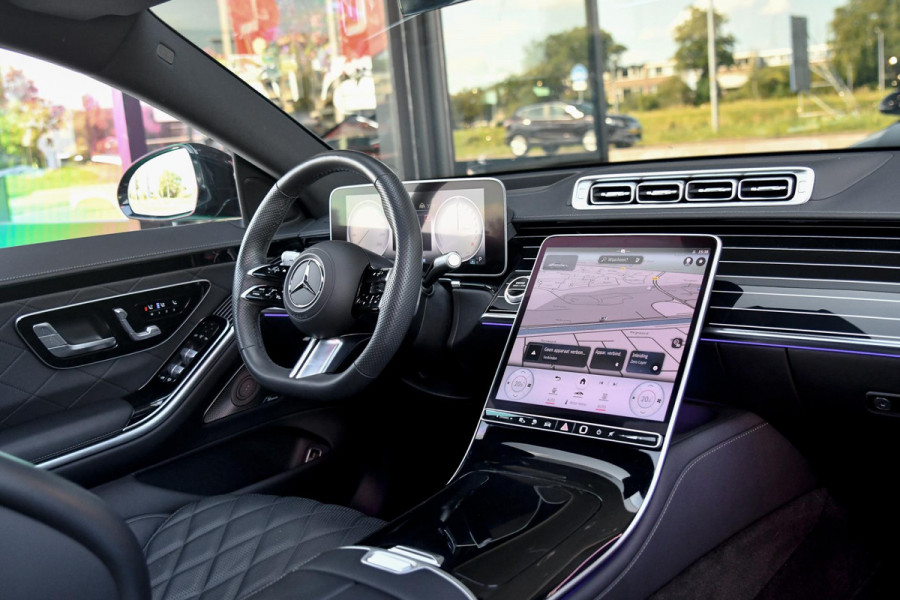 Mercedes-Benz S-Klasse 450 e AMG Line. Nappaleder, 4W sturing, Massage, Koeling, Pano, Softclose, HUD, 360, Burm, Distro+