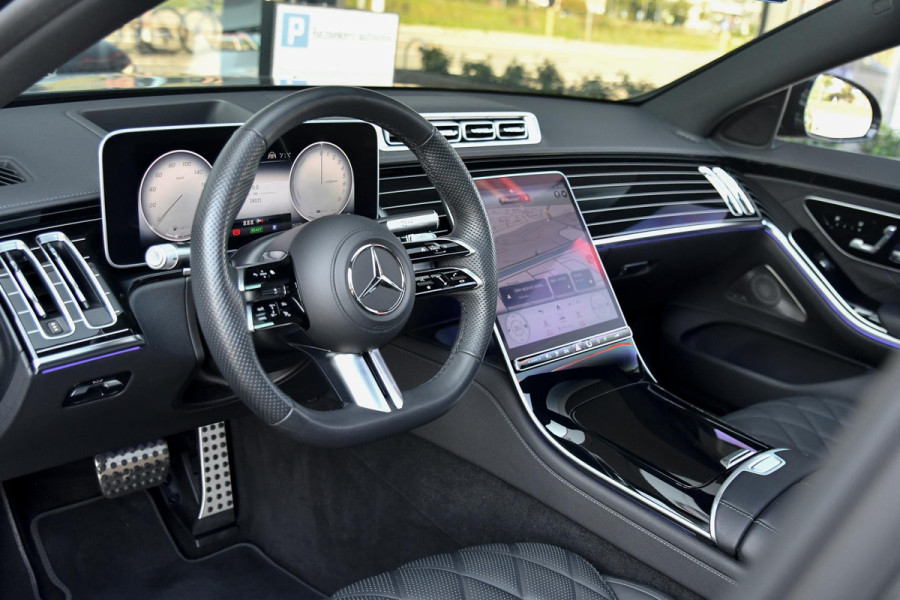 Mercedes-Benz S-Klasse 450 e AMG Line. Nappaleder, 4W sturing, Massage, Koeling, Pano, Softclose, HUD, 360, Burm, Distro+