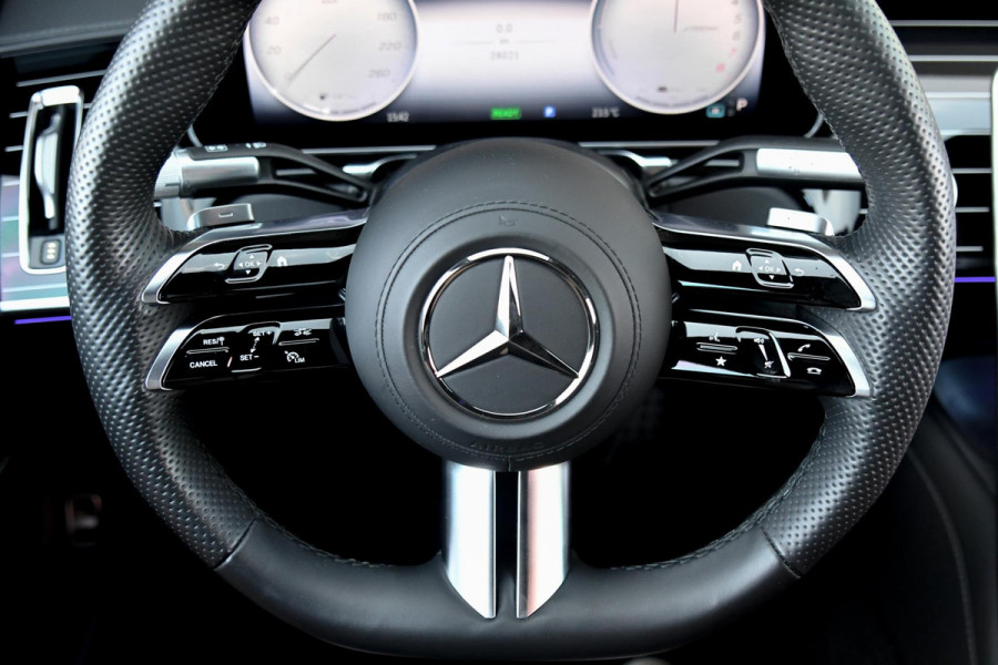 Mercedes-Benz S-Klasse 450 e AMG Line. Nappaleder, 4W sturing, Massage, Koeling, Pano, Softclose, HUD, 360, Burm, Distro+