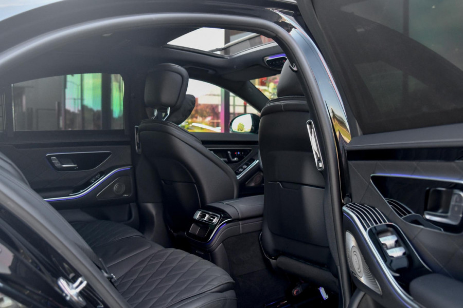Mercedes-Benz S-Klasse 450 e AMG Line. Nappaleder, 4W sturing, Massage, Koeling, Pano, Softclose, HUD, 360, Burm, Distro+