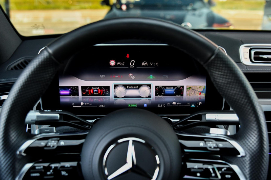 Mercedes-Benz S-Klasse 450 e AMG Line. Nappaleder, 4W sturing, Massage, Koeling, Pano, Softclose, HUD, 360, Burm, Distro+