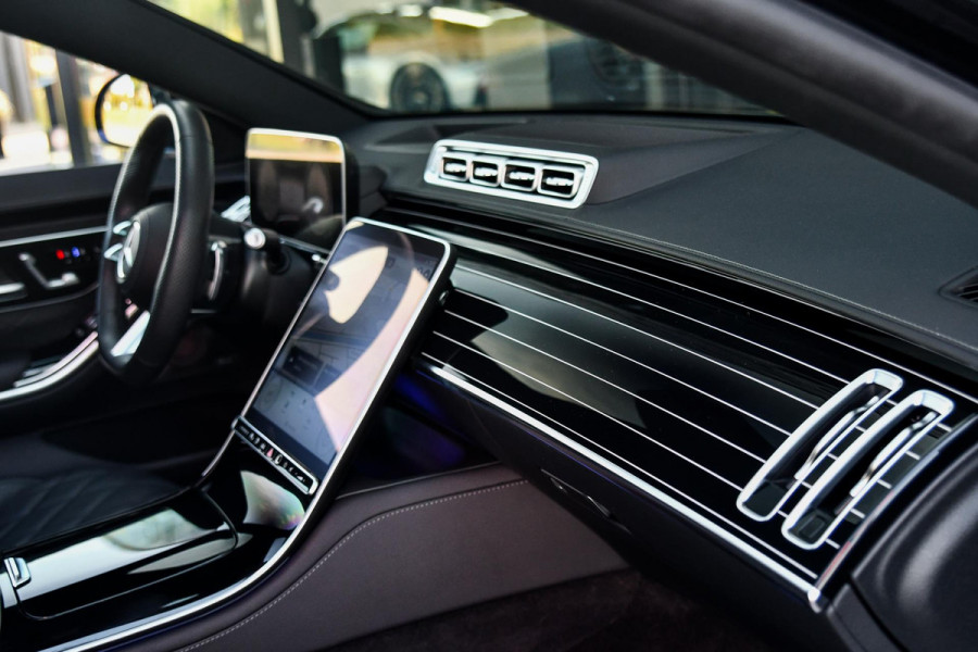 Mercedes-Benz S-Klasse 450 e AMG Line. Nappaleder, 4W sturing, Massage, Koeling, Pano, Softclose, HUD, 360, Burm, Distro+