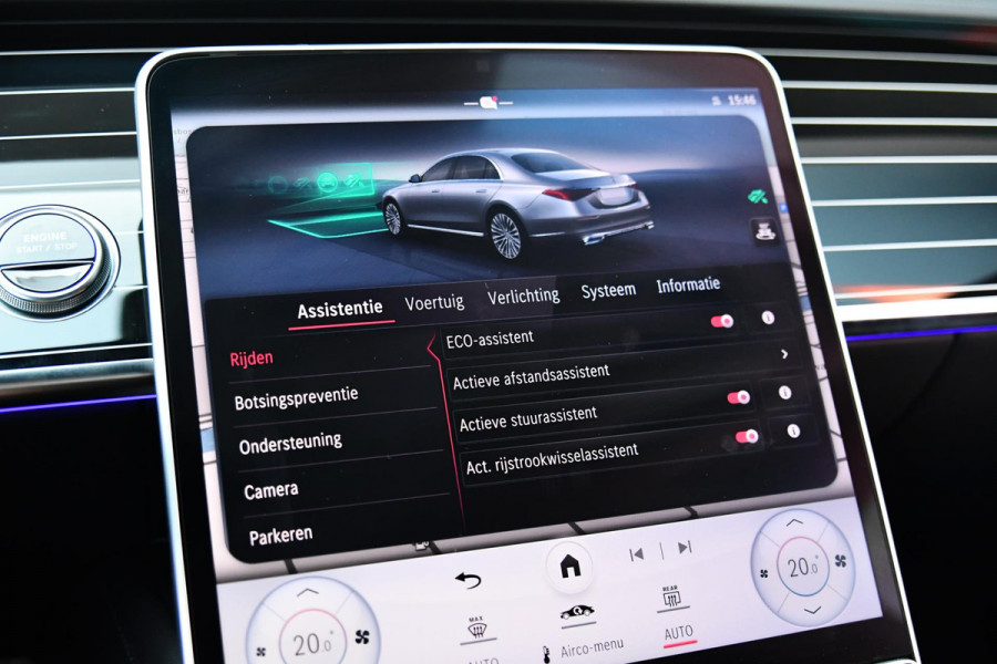 Mercedes-Benz S-Klasse 450 e AMG Line. Nappaleder, 4W sturing, Massage, Koeling, Pano, Softclose, HUD, 360, Burm, Distro+